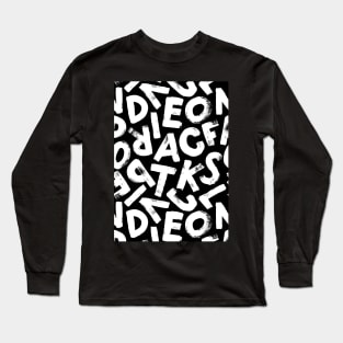 ABC Alphabets Pattern Long Sleeve T-Shirt